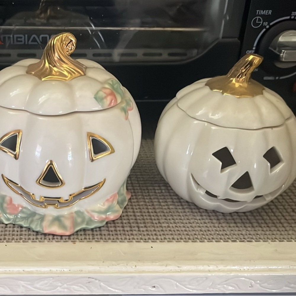 Vintage Lenox jack o lanterns